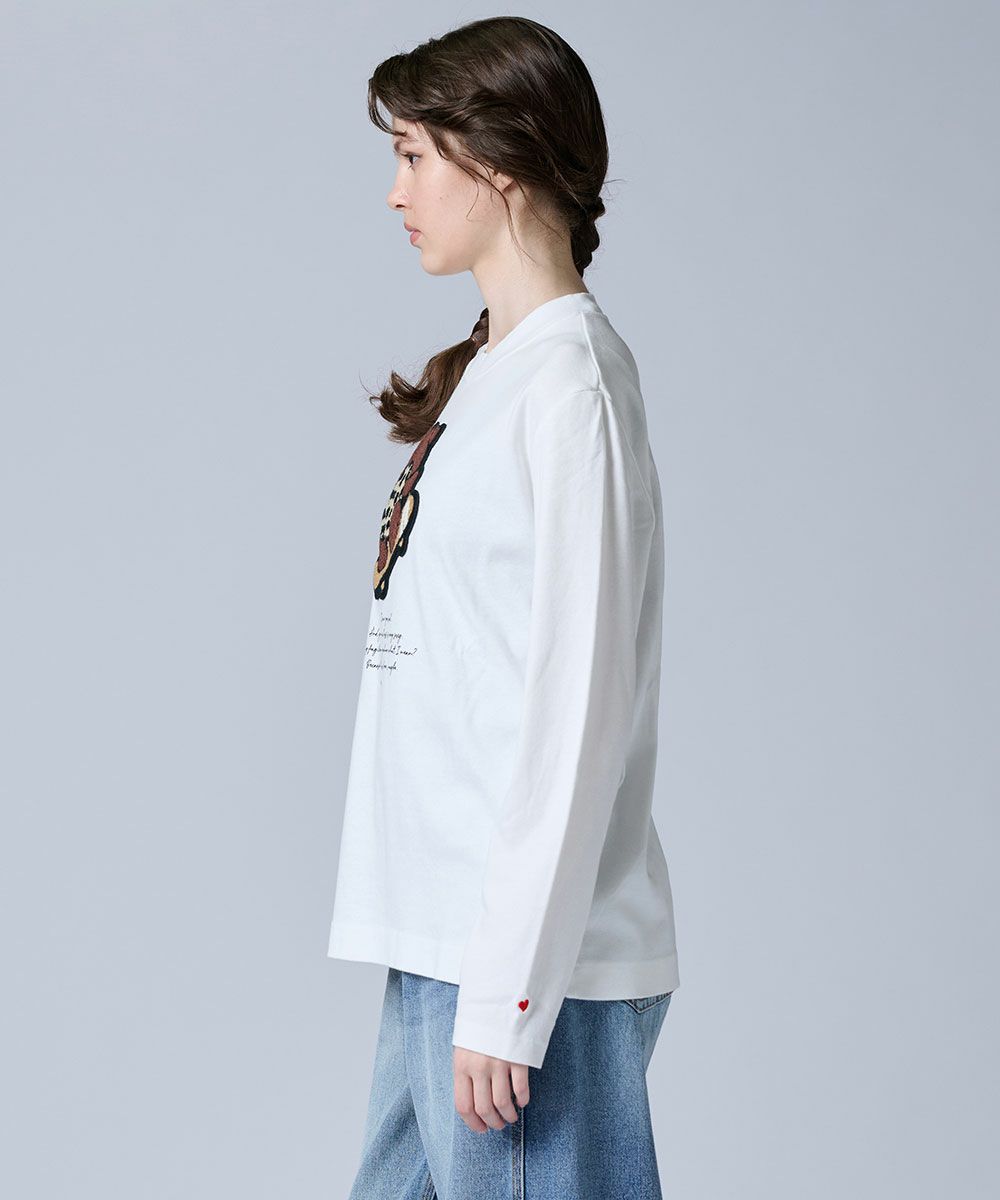 DSC / 스케이트보드 베어 와펜 롱 T셔츠(WEB한정)