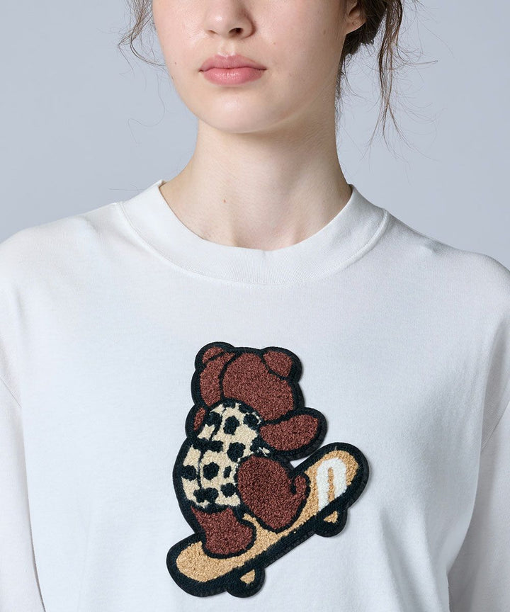 DSC / 스케이트보드 베어 와펜 롱 T셔츠(WEB한정)