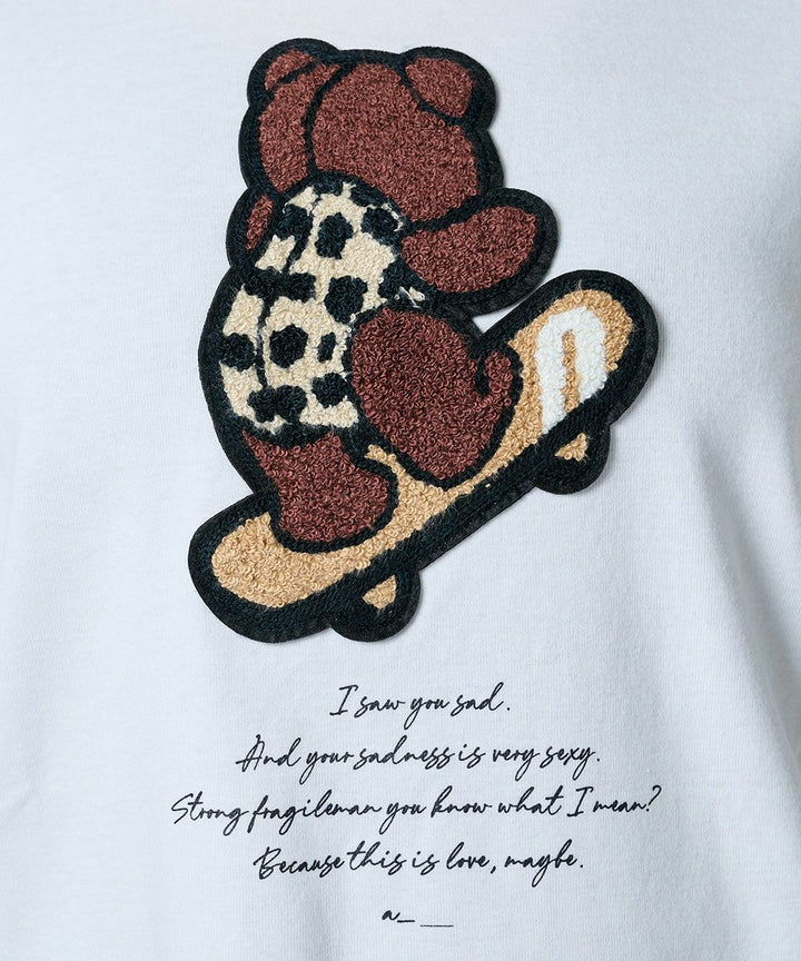 DSC / 스케이트보드 베어 와펜 롱 T셔츠(WEB한정)