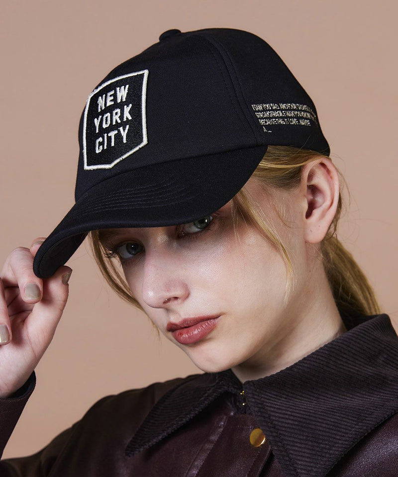 DSC / NEW YORK CITY로고 와펜 베이스볼캡